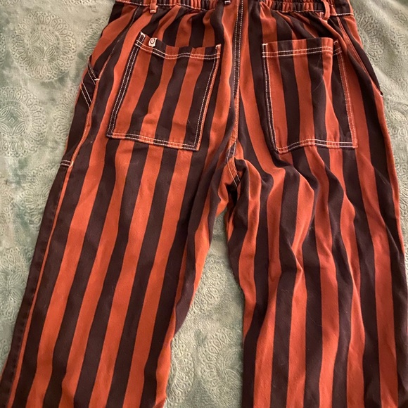Big Bud Press Black Striped Work Pants Fudgesicle Brown - Size Large - Picture 3 of 5